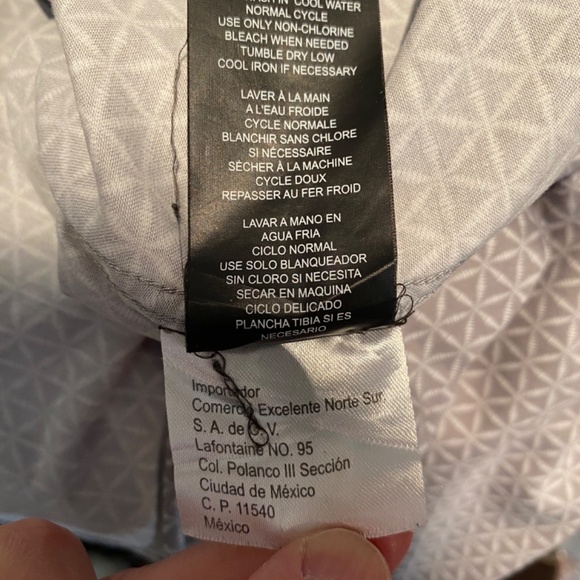 KARL LAGERFELD Men’s Grey Button Down Shirt Sz S - Picture 8 of 8